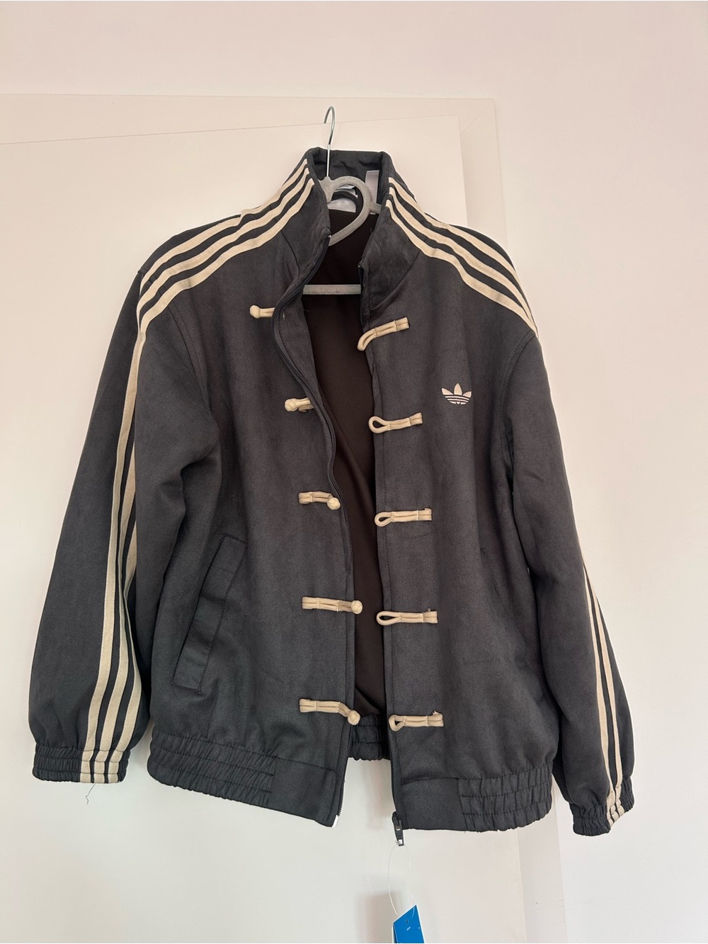 Adidas Dark Grey Chinese Track Jacket Unisex